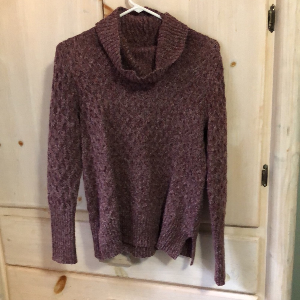 Knit cowl neck sweater